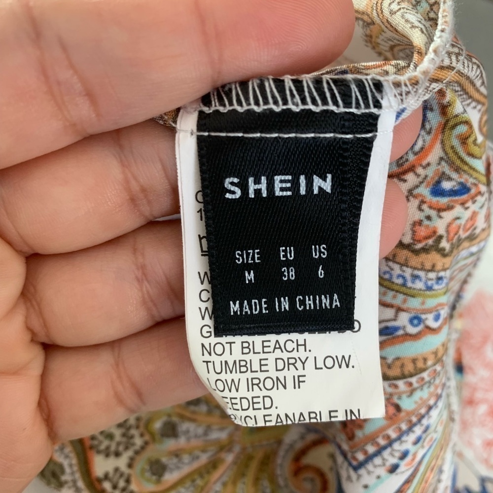 SHEIN Blouse Size Medium Multicolor - Picture 5 of 6